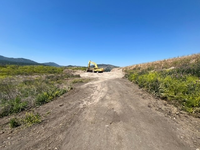 Access roads on site