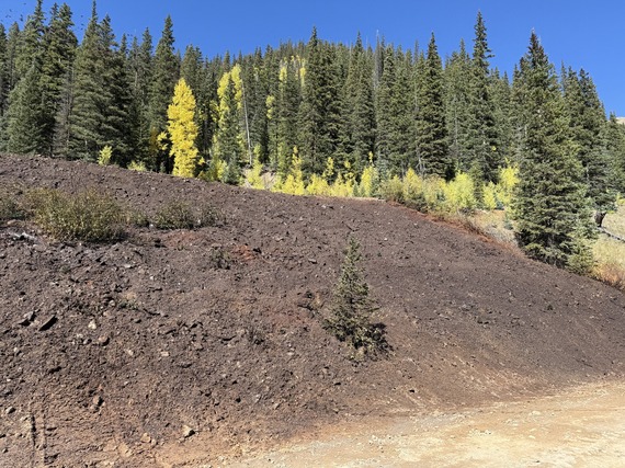Anglo Saxon Mine stabilized hillside where old crib wall was located 