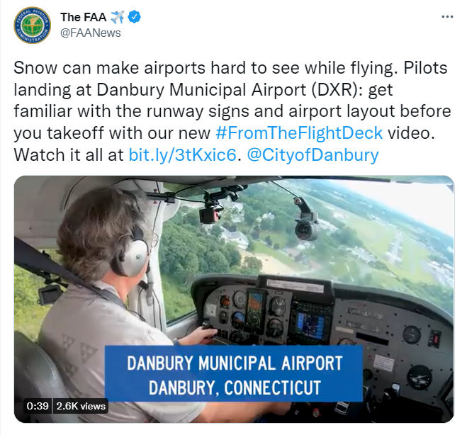 Pilots landing at Danbury Municipal: get familiar with the runway signs and airport layout before you takeoff with our video. 