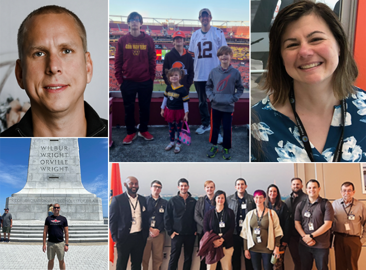 Collage with Matthew McCann, Lisa Cacciatore, and Mark Scheufler