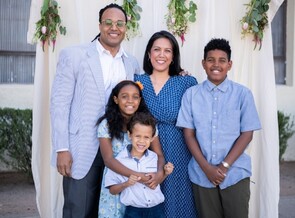 Kristina Harris and her family