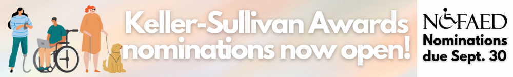 Keller-Sullivan Awards nominations now open! NCFAED - Nominations due Sept. 30