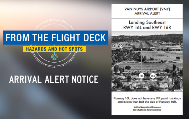 From the Flight Deck - Arrival Alert Notice