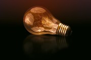 light bulb stock photo