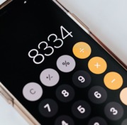 iPhone using the calculator app