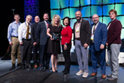 FirstNet Authority team receives the Program Management Excellence Award from Christine Harada