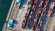 Aerial View Photography of Shipping Container Lot