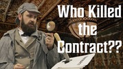 Who Killed the Contract Murder Mystery video thumbnail of a detective with a magnifying glass