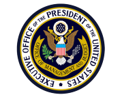 Seal of the Executive Office of the President, featuring a bald eagle with shield, olive branch, and arrows, encircled by official text.
