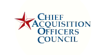 Chief Acquisition Officers Council logo with a red star and blue text.