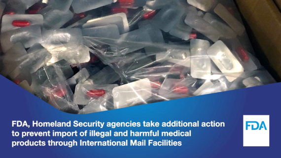 FDA graphic of pill packets with embedded text describing the MOU