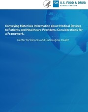 Conveying Information about Medical Device Materials to Patients and Healthcare Providers - Cover Page
