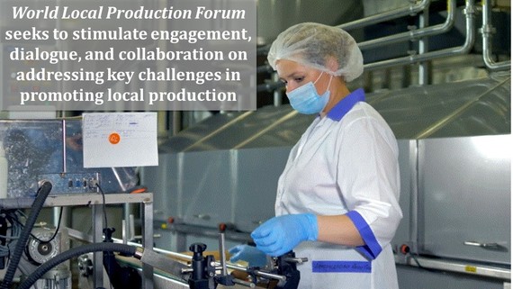 female factory worker on an assembly line