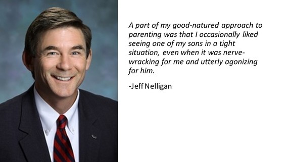 Jeff Nelligan (pictured) with quote from his book