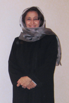 Batarseh in traditional Middle Eastern dress