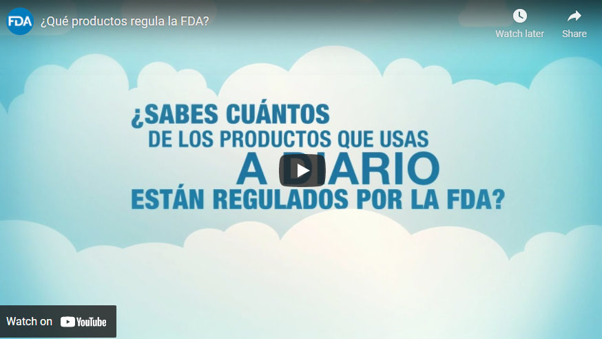 Sabes lo que Regula la FDA?