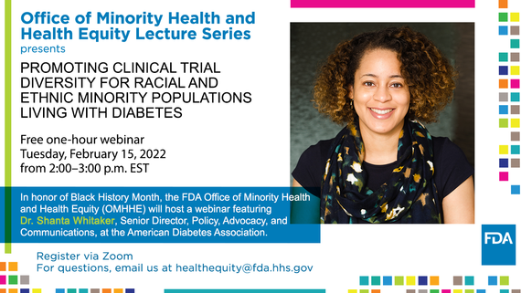 Register for the Health Equity webinar on 2/15 at 2pm