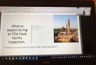 INO webinar on the computer screen