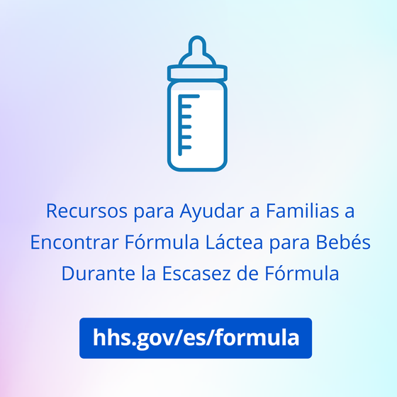 Recursos para ayudar a familias encontrar formula de bebe