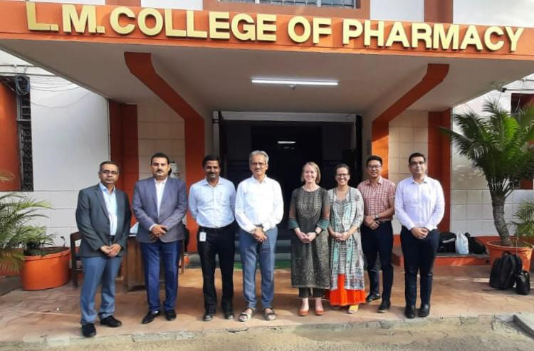 India Office staff visit L.M. College of Pharmacy