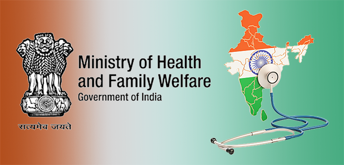 MoHFW logo plus India map and stethoscope