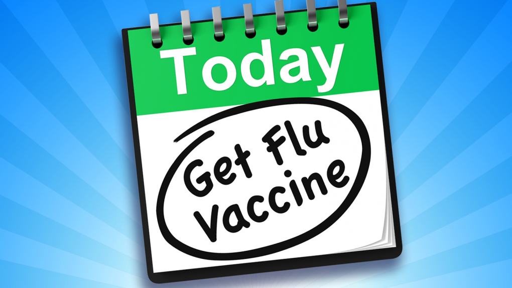 calendar reminder to get your flu vaccine