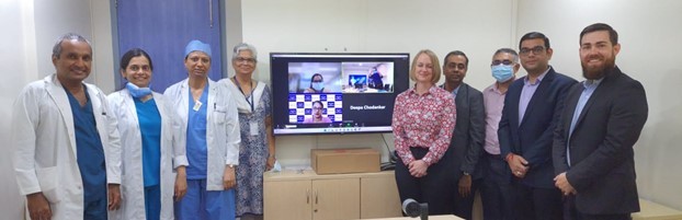 India Office staff visit TMC cancer center