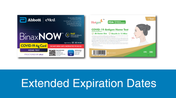 Extended Expiration Date for Two OTC COVID-19 At-Home Tests - US FDA