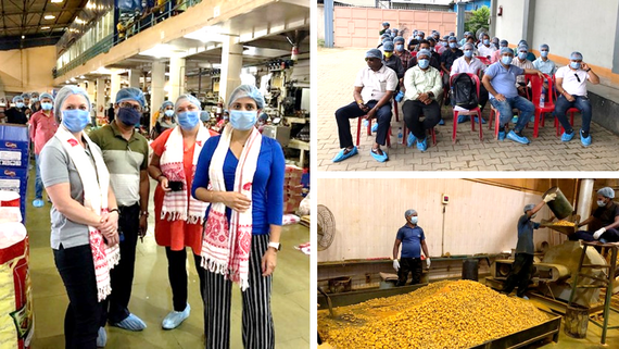 Visiting a spice facility