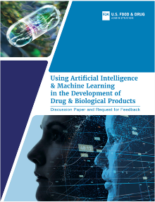 Cover page of discussion paper with title: “Using Artificial Intelligence and Machine Learning 