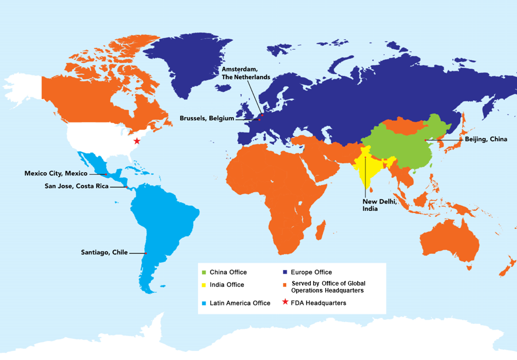 FDA Current Foreign Offices 2024