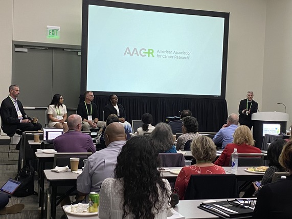 OCE leadership meets with advocates at AACR annual meeting. 