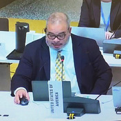 Russell Campbell at WHO meeting