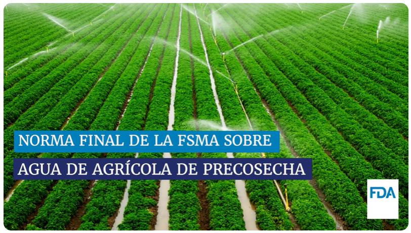 Pre harvest Agricultural Water title slide