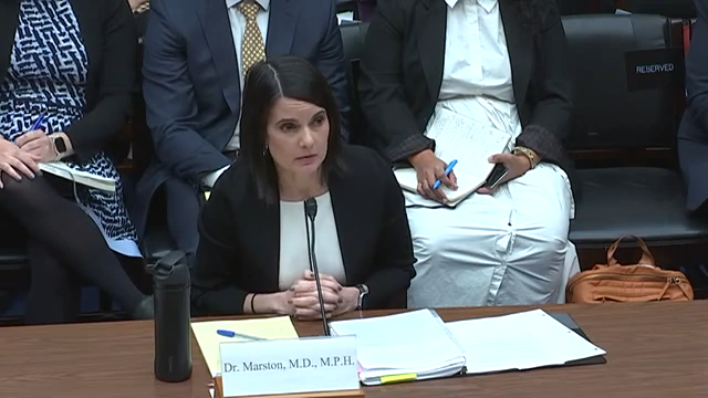 Dr. Hilary Marston testifying before the House Select Subcommittee on November 14 2024