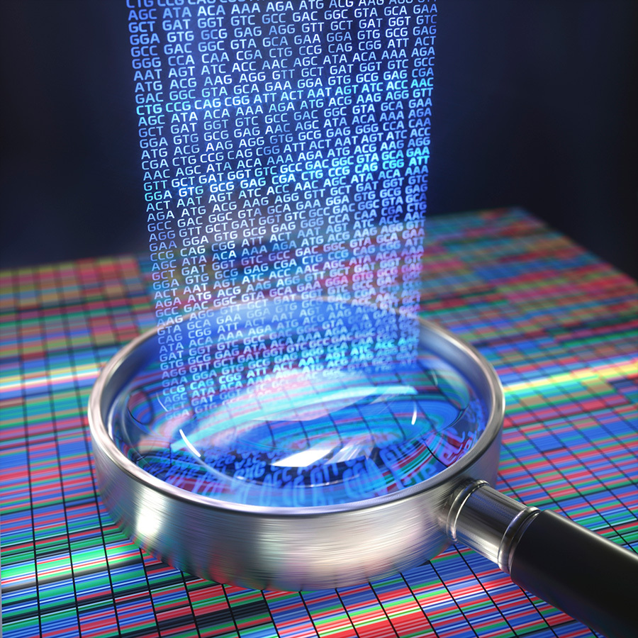 Genetic sequencing revealing data