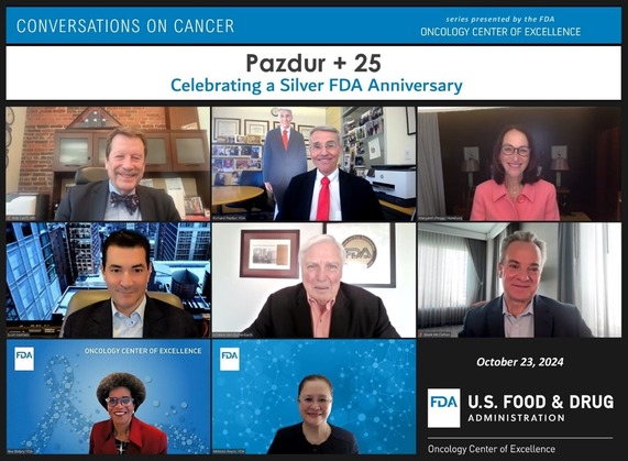 Conversations on Cancer Pazdur 25 Years Zoom Window