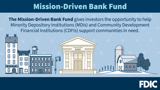 Photo: Mission-Driven Bank Fund graphic.
