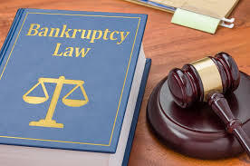 Bankruptcy Law Book with Gavel