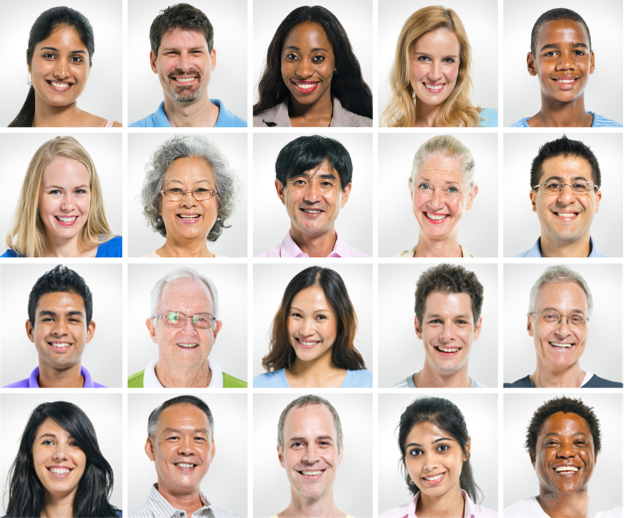 diverse group of workers