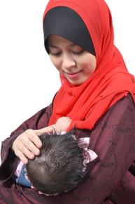 woman breastfeeding