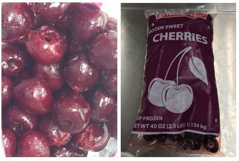 frozen sweet cherries