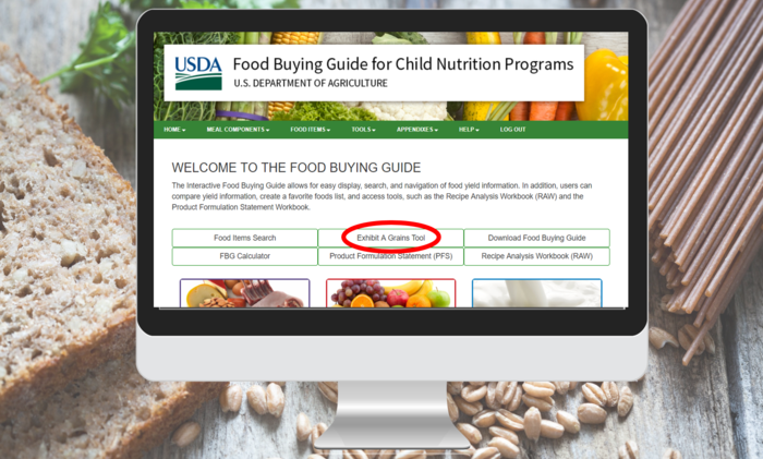 exhibit a grains tool