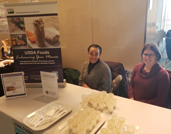USDA Staff Offering Pepper Jack Cheese Samples