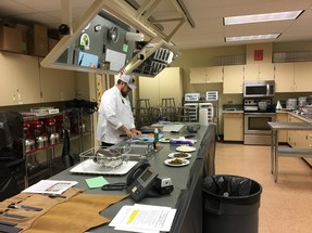 Chef doing a recipe demo