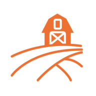 Orange farm icon
