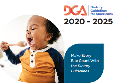 Dietary Guidelines Image of Toddler Eating 