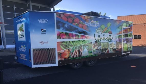 Portable food trolley in Virginia