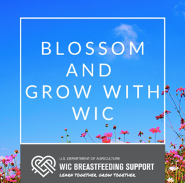 Blossom and Grow With WIC Spring Social Media Message