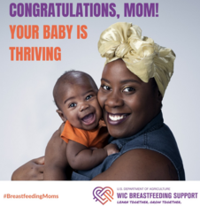 Social Media Post Breastfeeding Thriving Baby